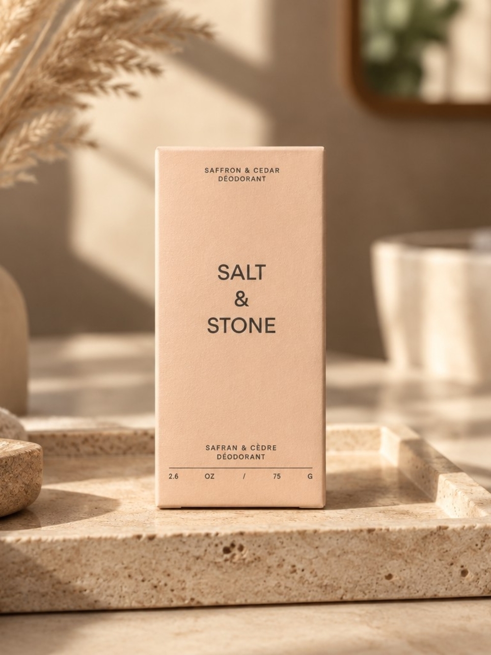 Salt & Stone Saffron & Cedar Deodorant — Beige